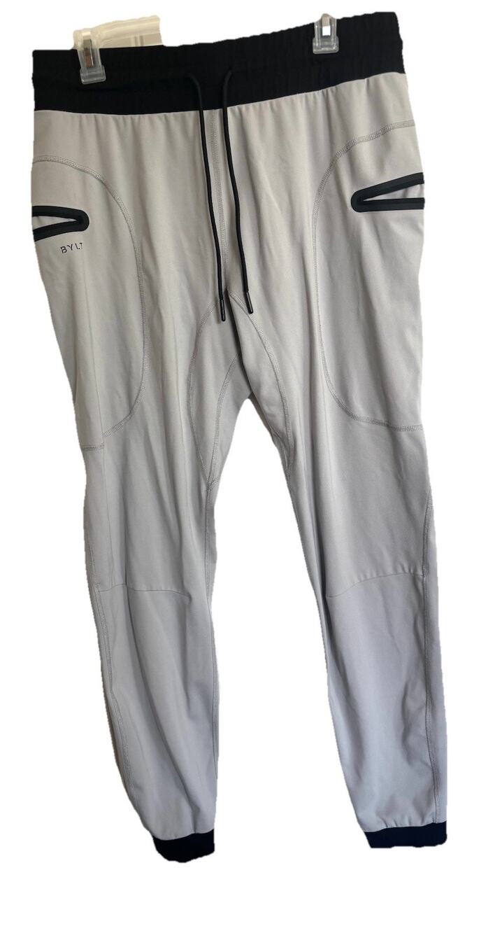 BYLT Men’s Premium Jogger XL Gray Black Trim Athletic Athleasure Casual
